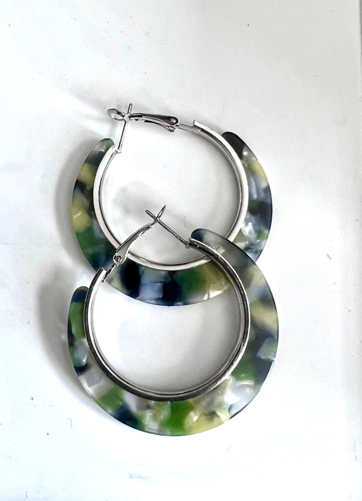 Full Circle Acrylic Hoop Earrings