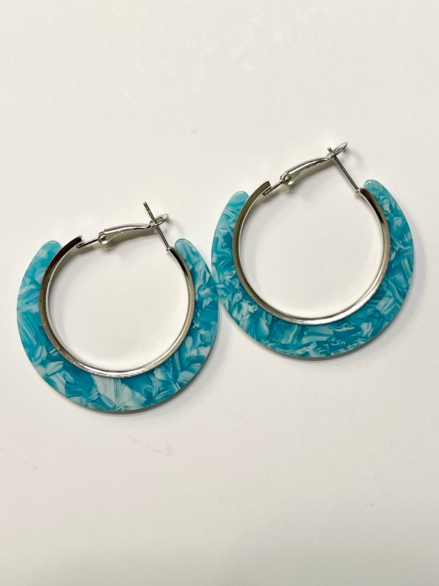 Full Circle Acrylic Hoop Earrings