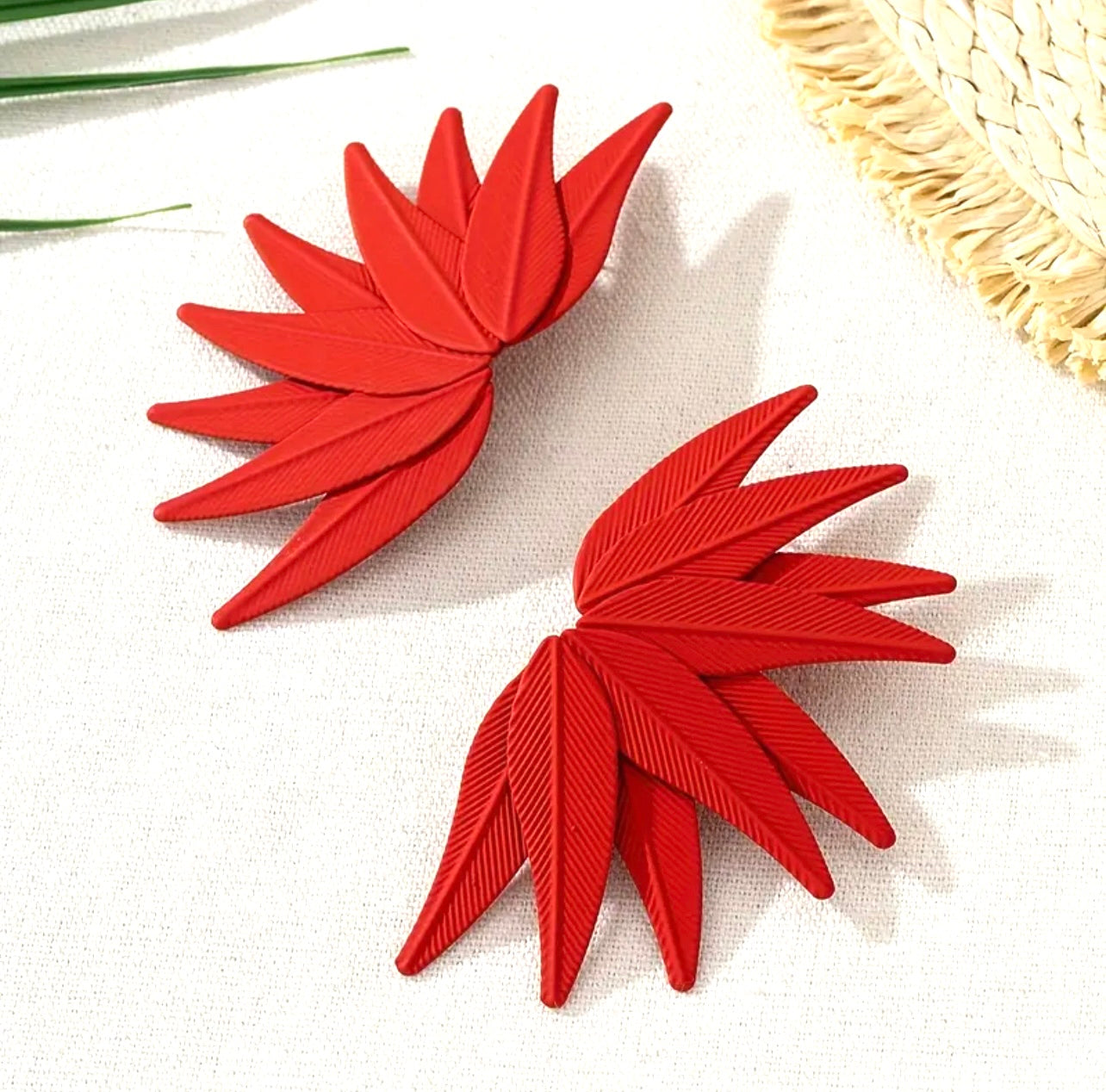 Symmetrical Vintage Leaf Earrings