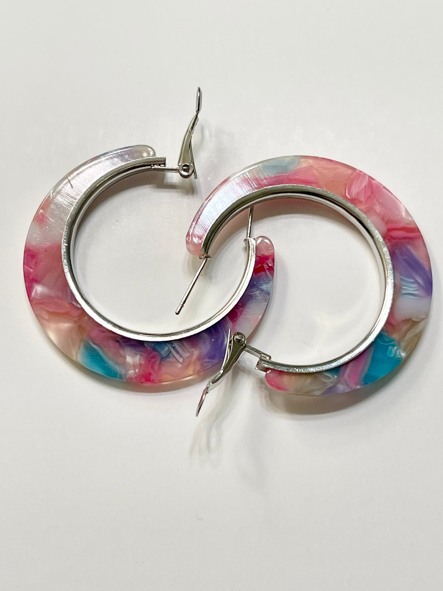 Full Circle Acrylic Hoop Earrings