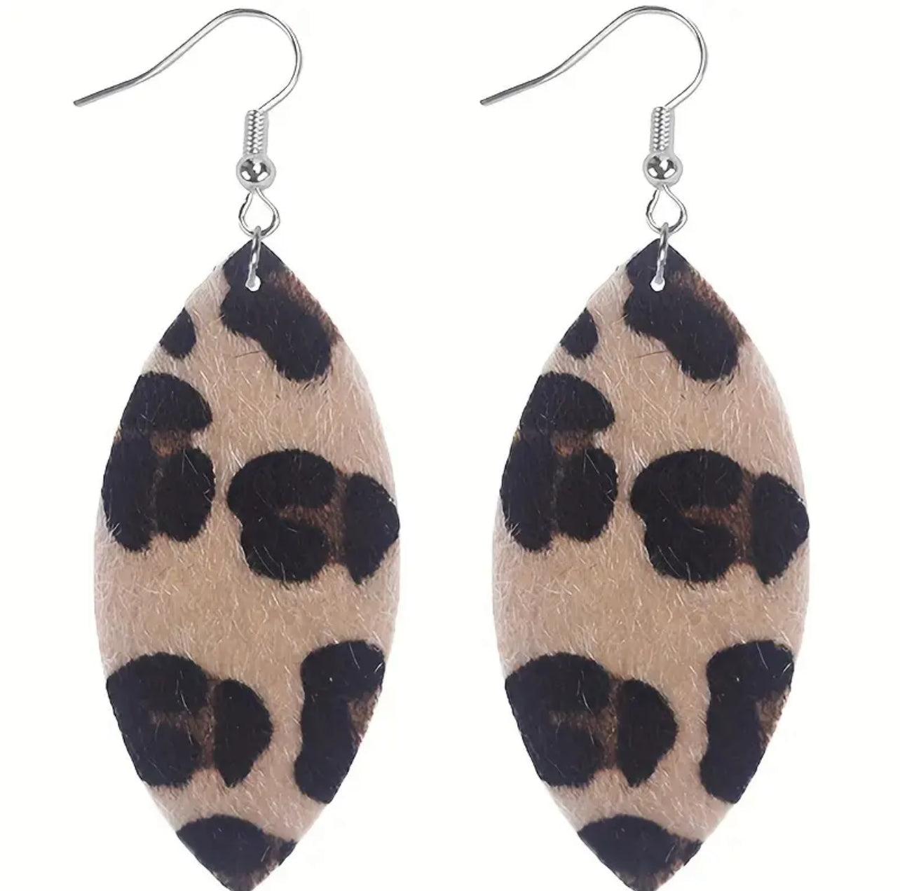 Retro Faux Leather Dangle Earrings