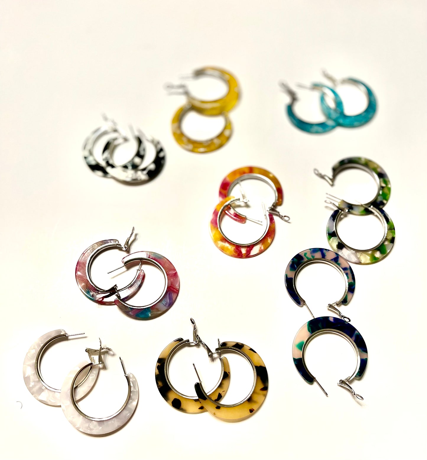 Full Circle Acrylic Hoop Earrings