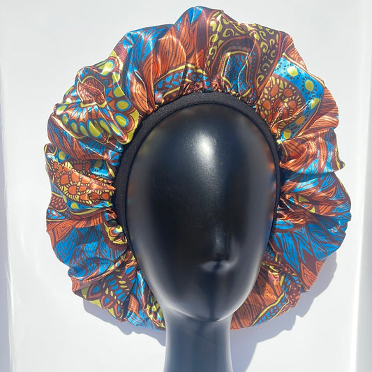 Large Double Layer Satin Lined Bonnet