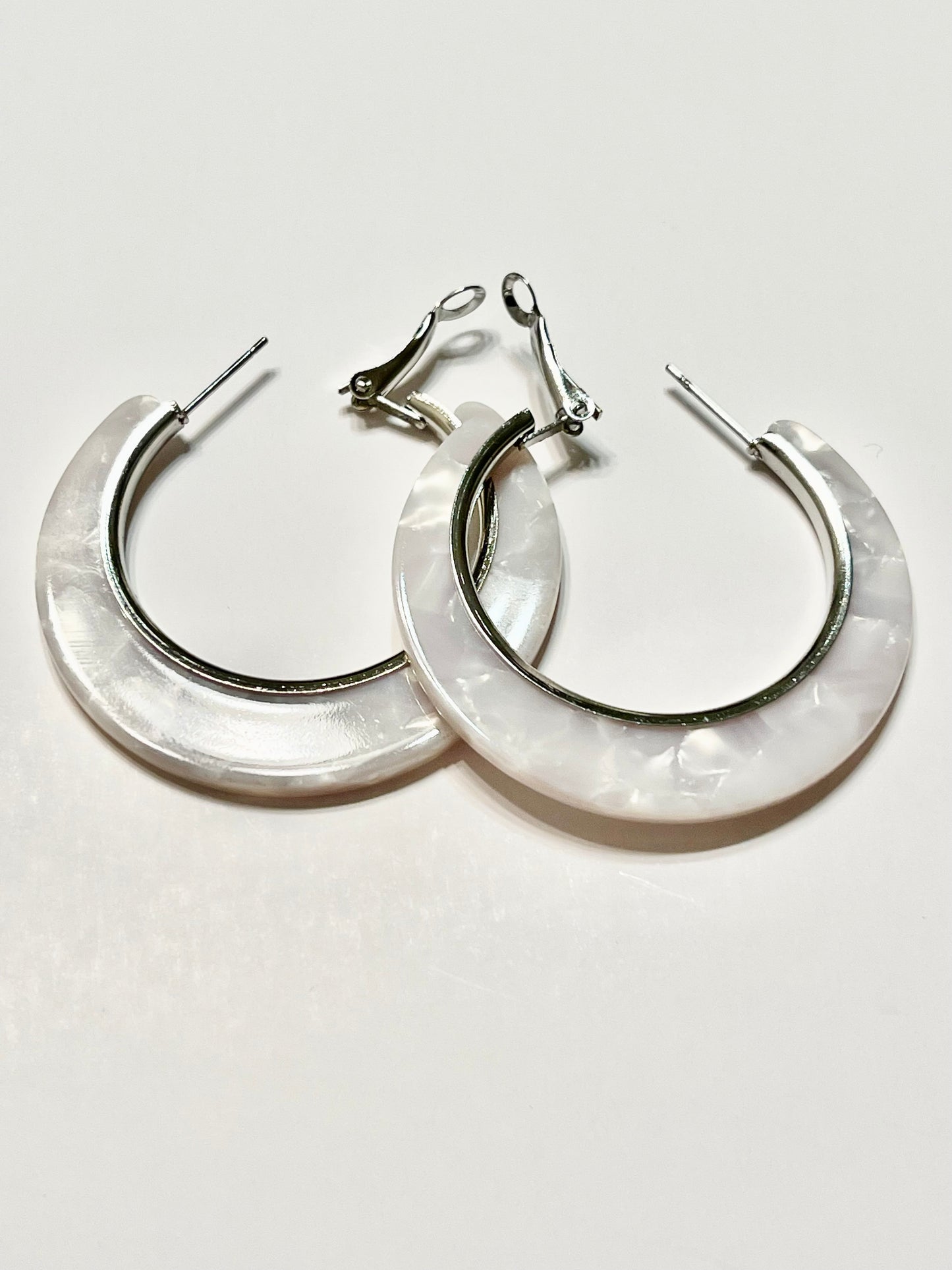 Full Circle Acrylic Hoop Earrings