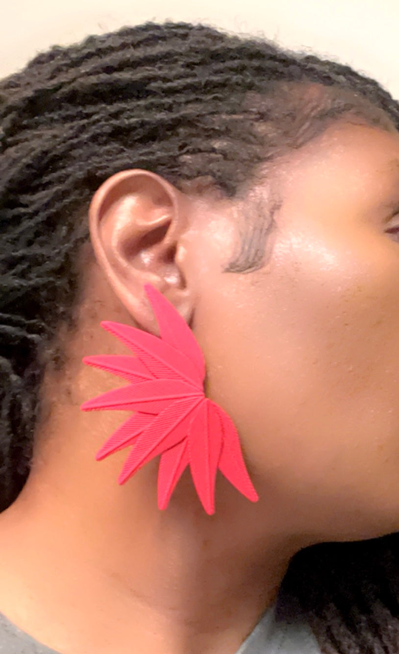 Symmetrical Vintage Leaf Earrings