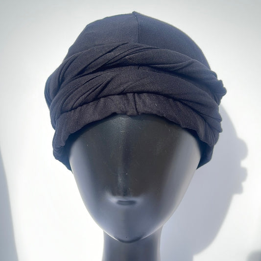 Easy Wrap Satin Lined Unisex Halo Turban