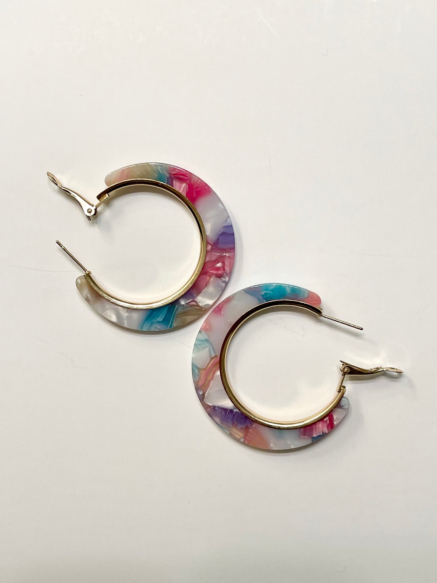 Full Circle Acrylic Hoop Earrings