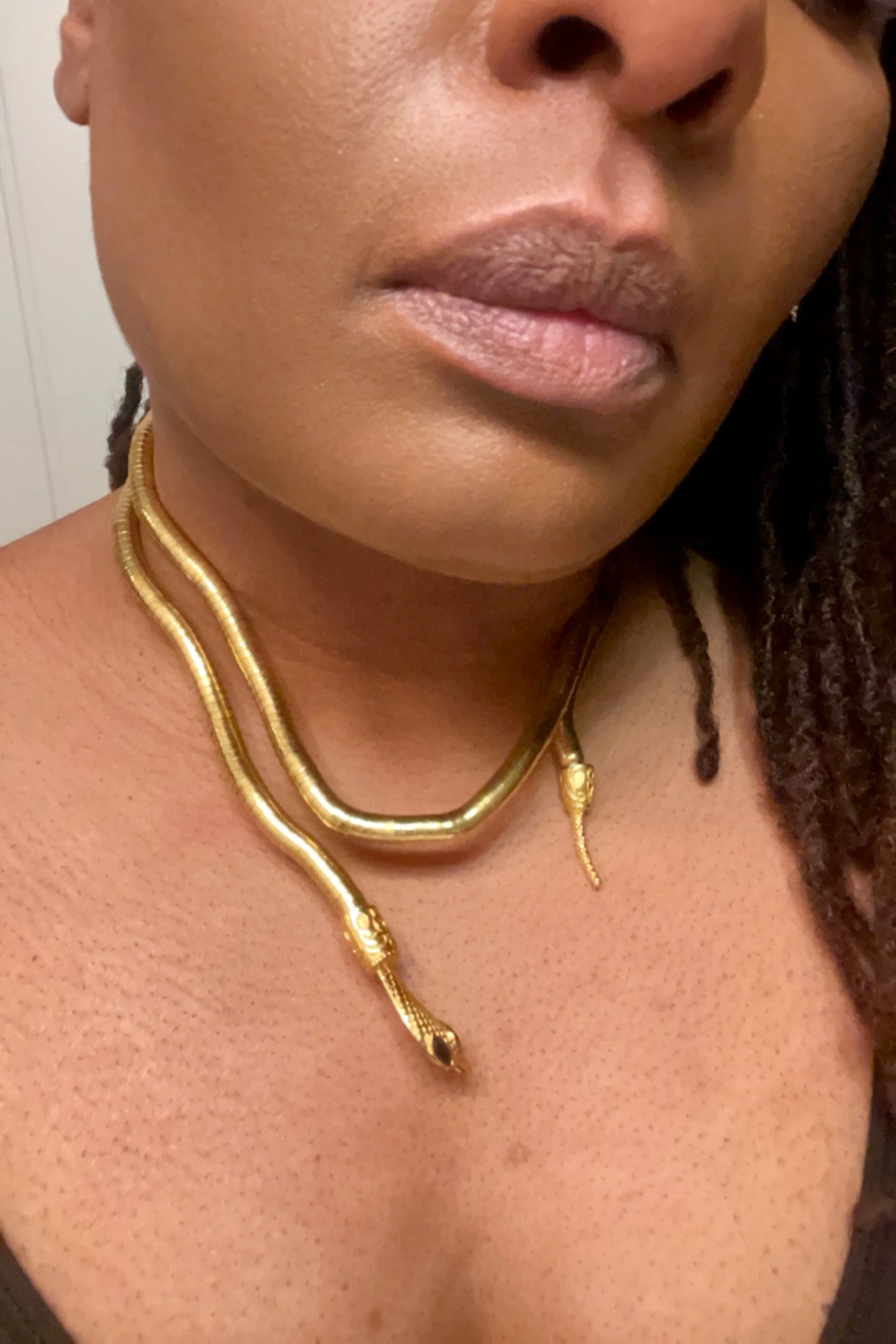 Winding Snake Adjustable Choker Necklace