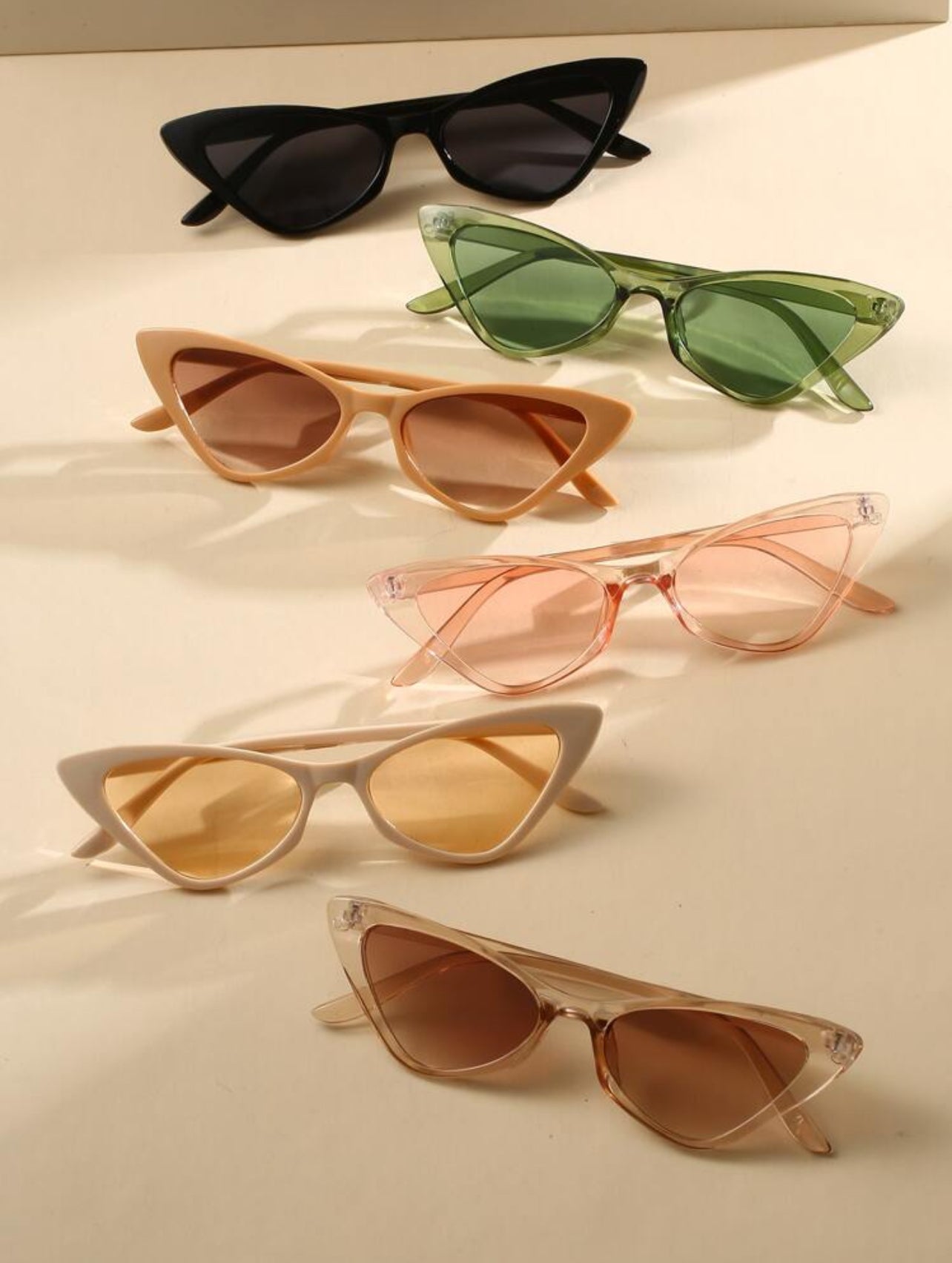 Boho Cat Eye Rounded Edge Sunglasses