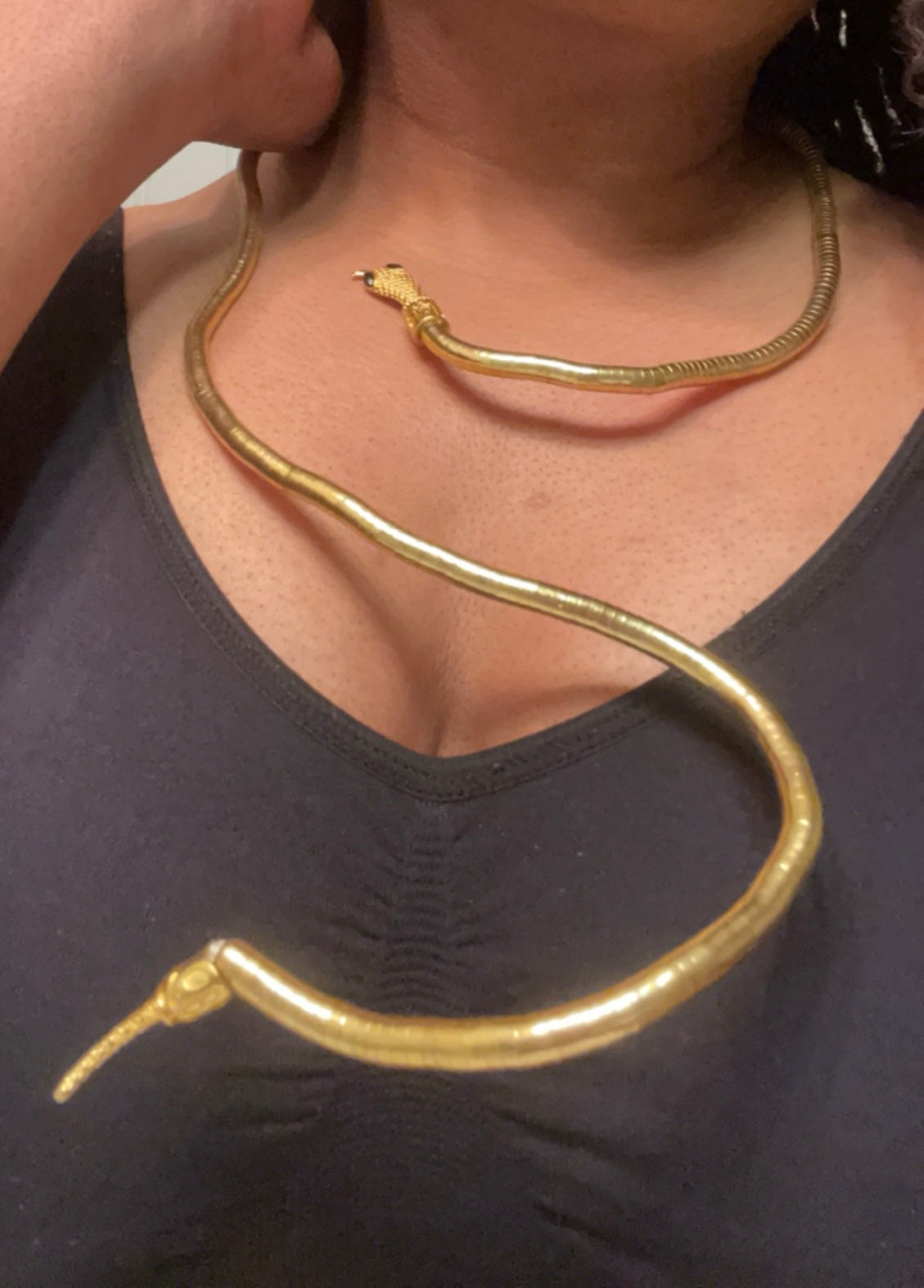 Winding Snake Adjustable Choker Necklace