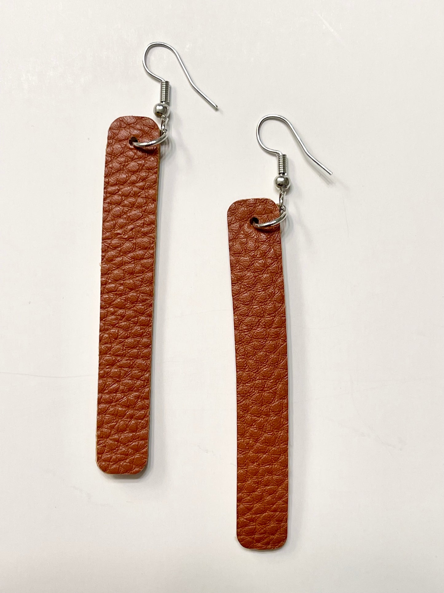 Retro Faux Leather Dangle Earrings