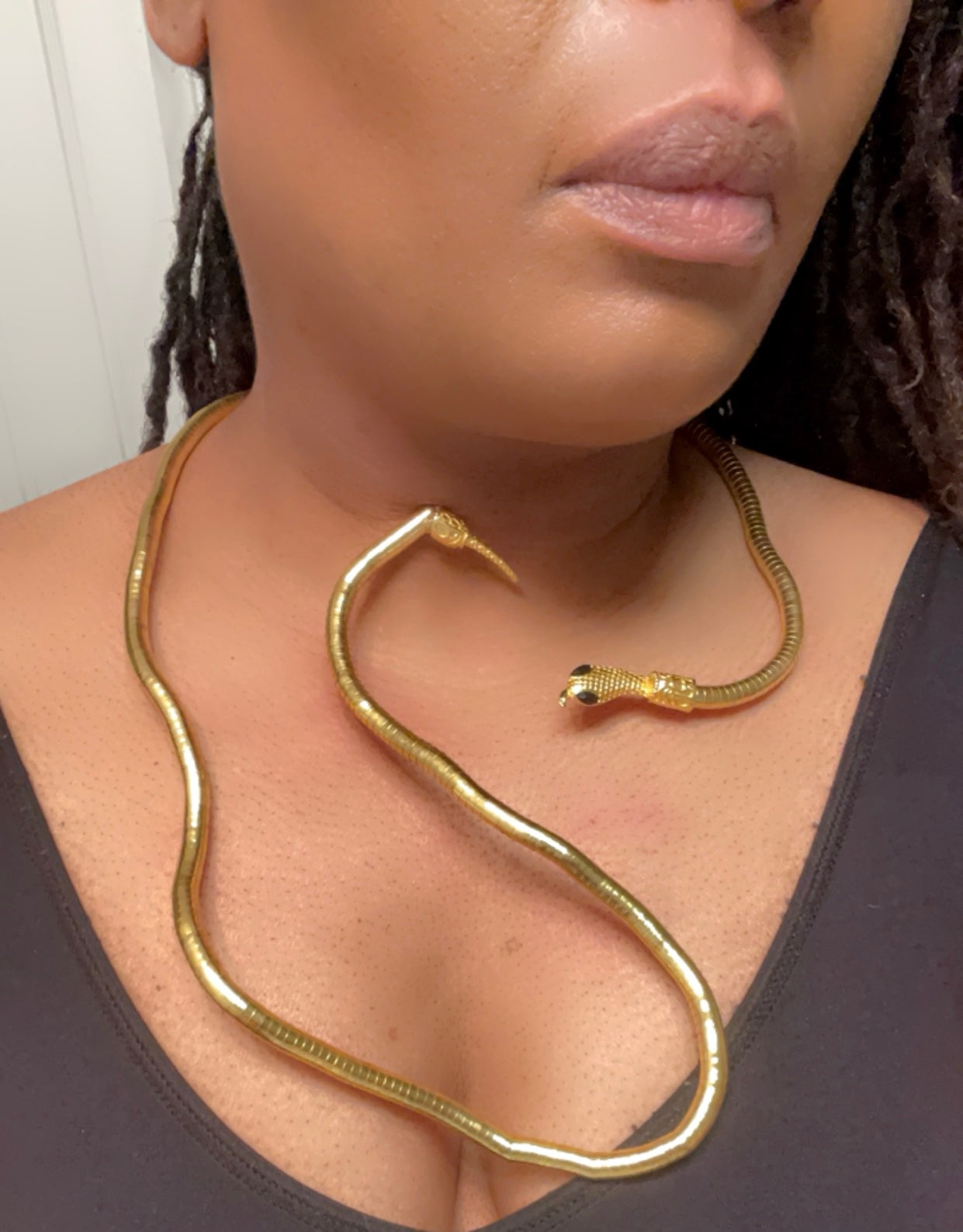 Winding Snake Adjustable Choker Necklace