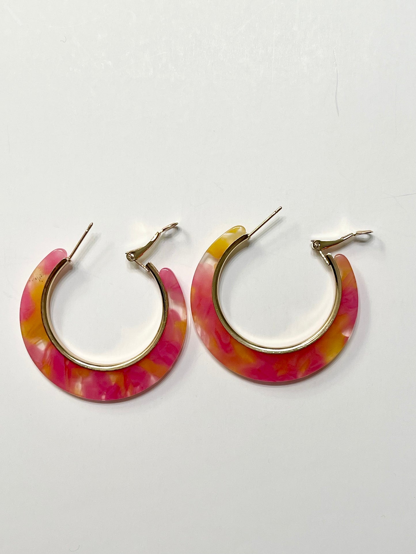 Full Circle Acrylic Hoop Earrings