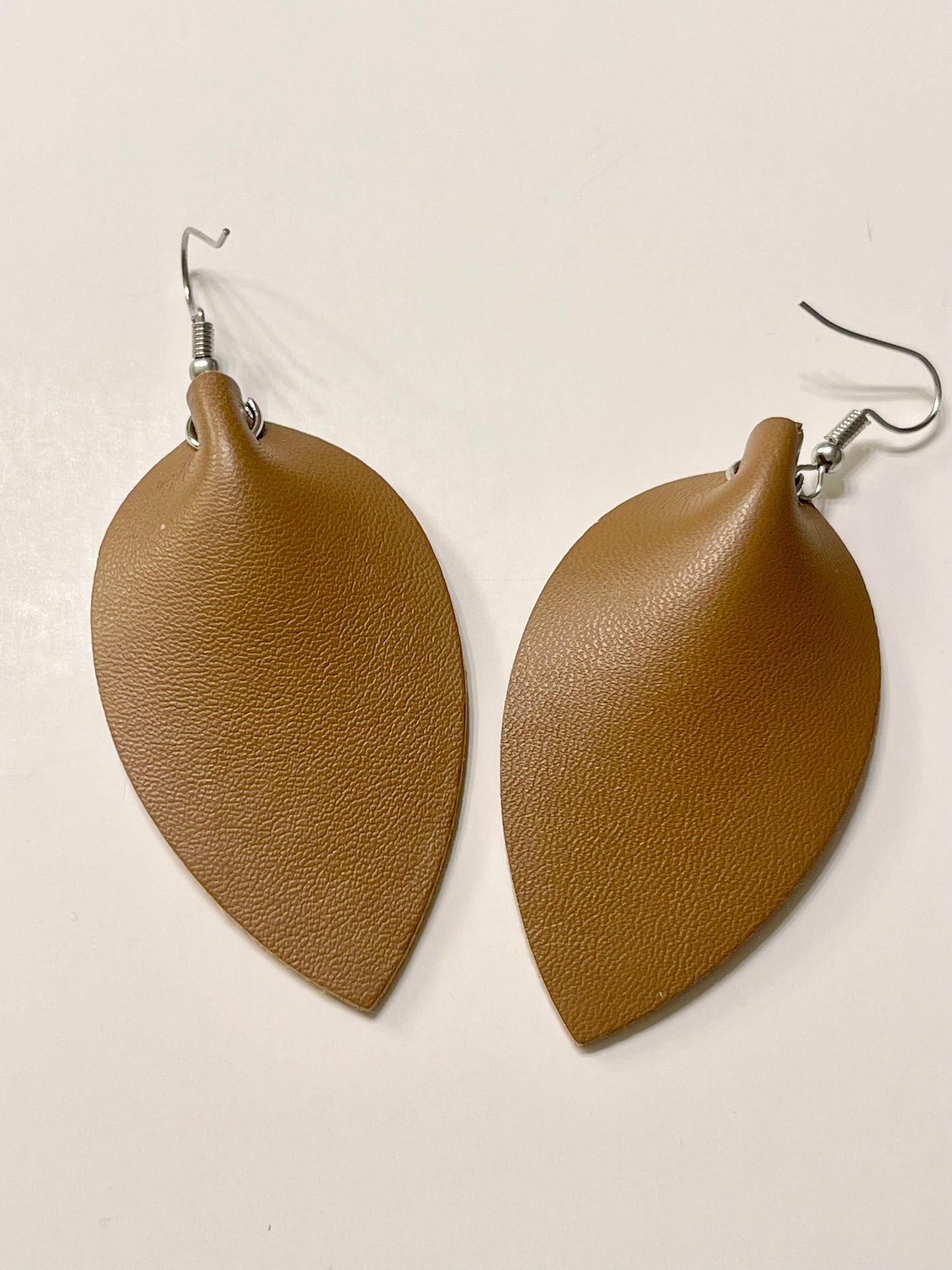 Retro Faux Leather Dangle Earrings