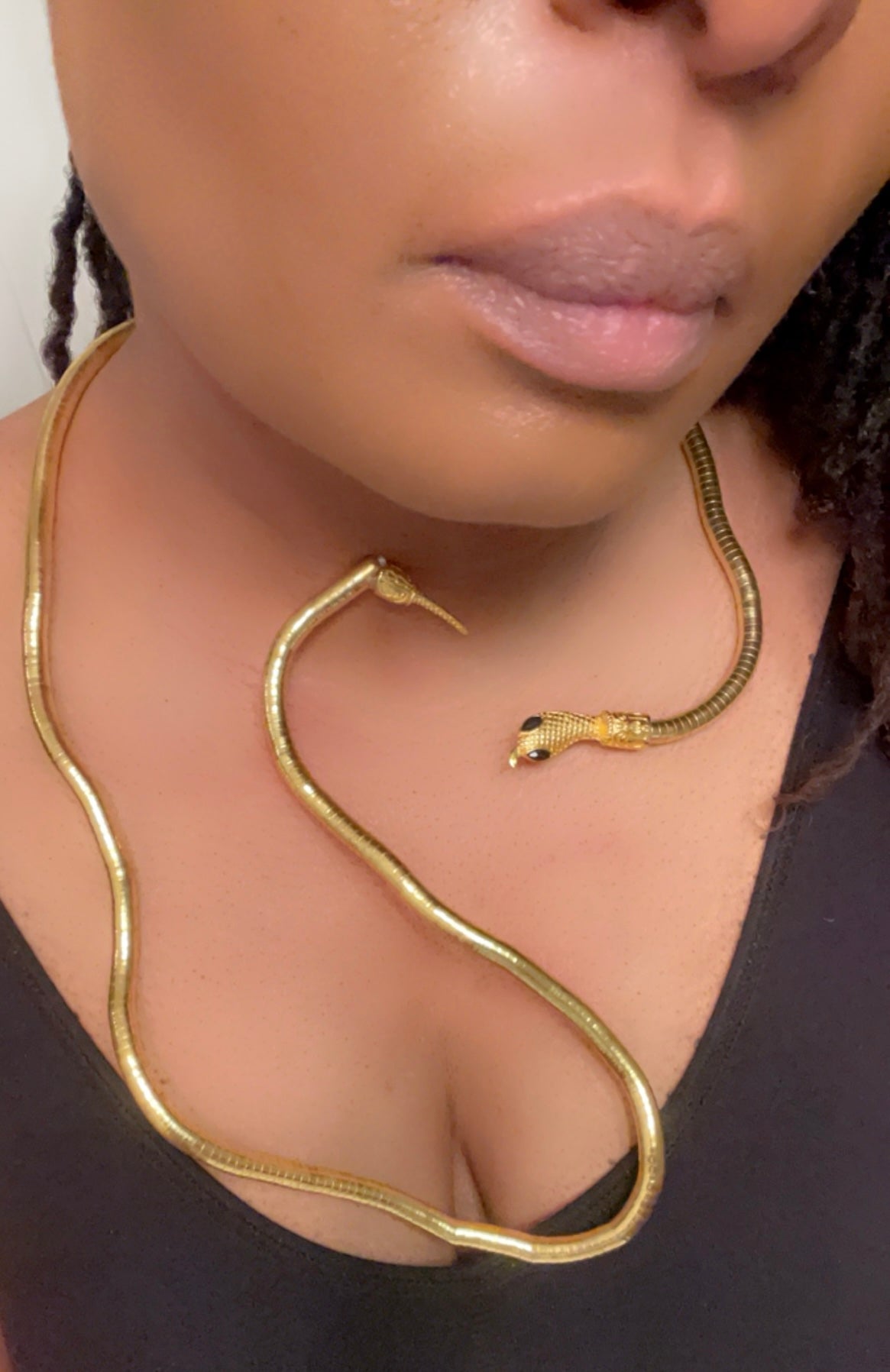 Winding Snake Adjustable Choker Necklace