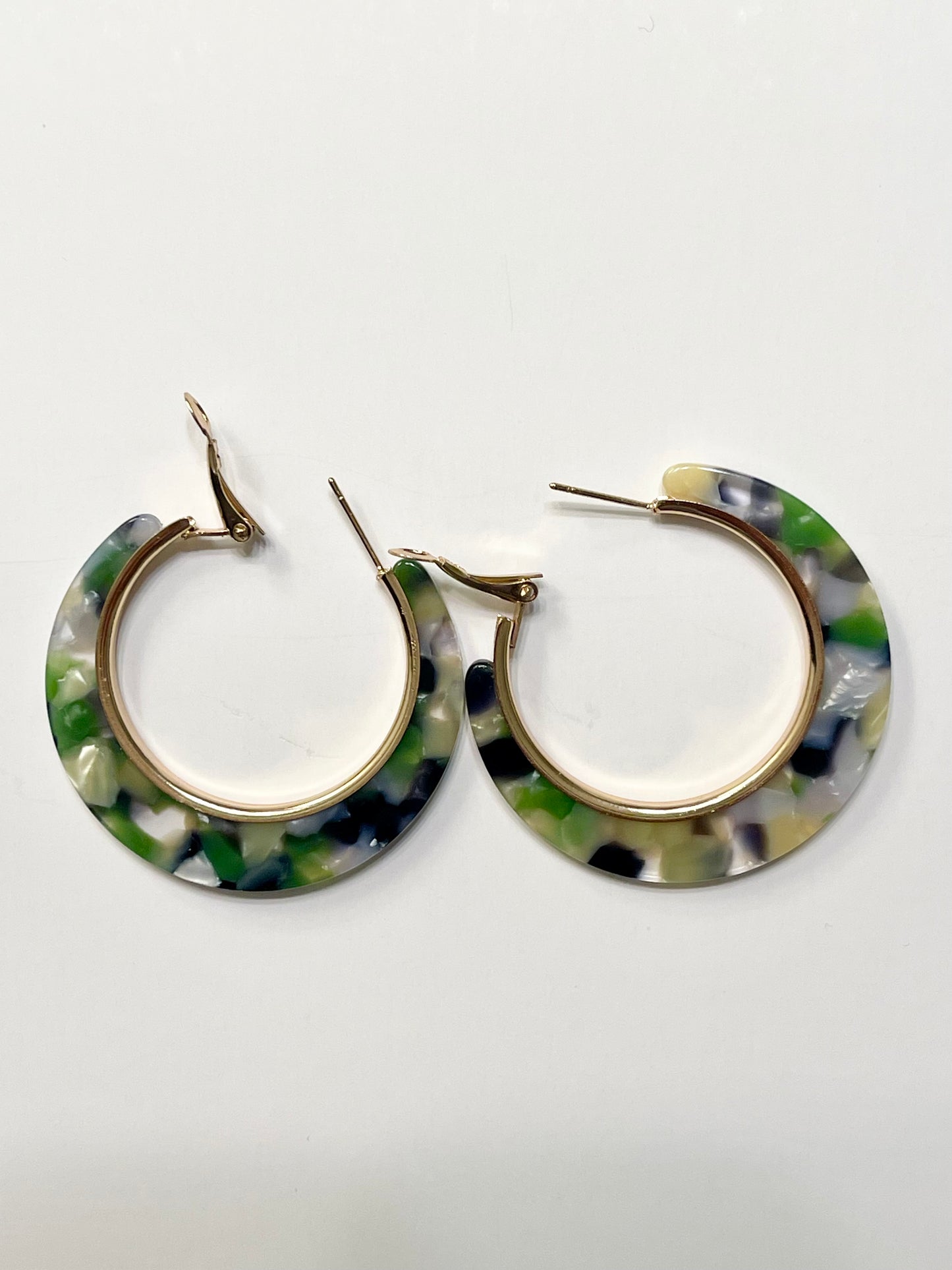 Full Circle Acrylic Hoop Earrings