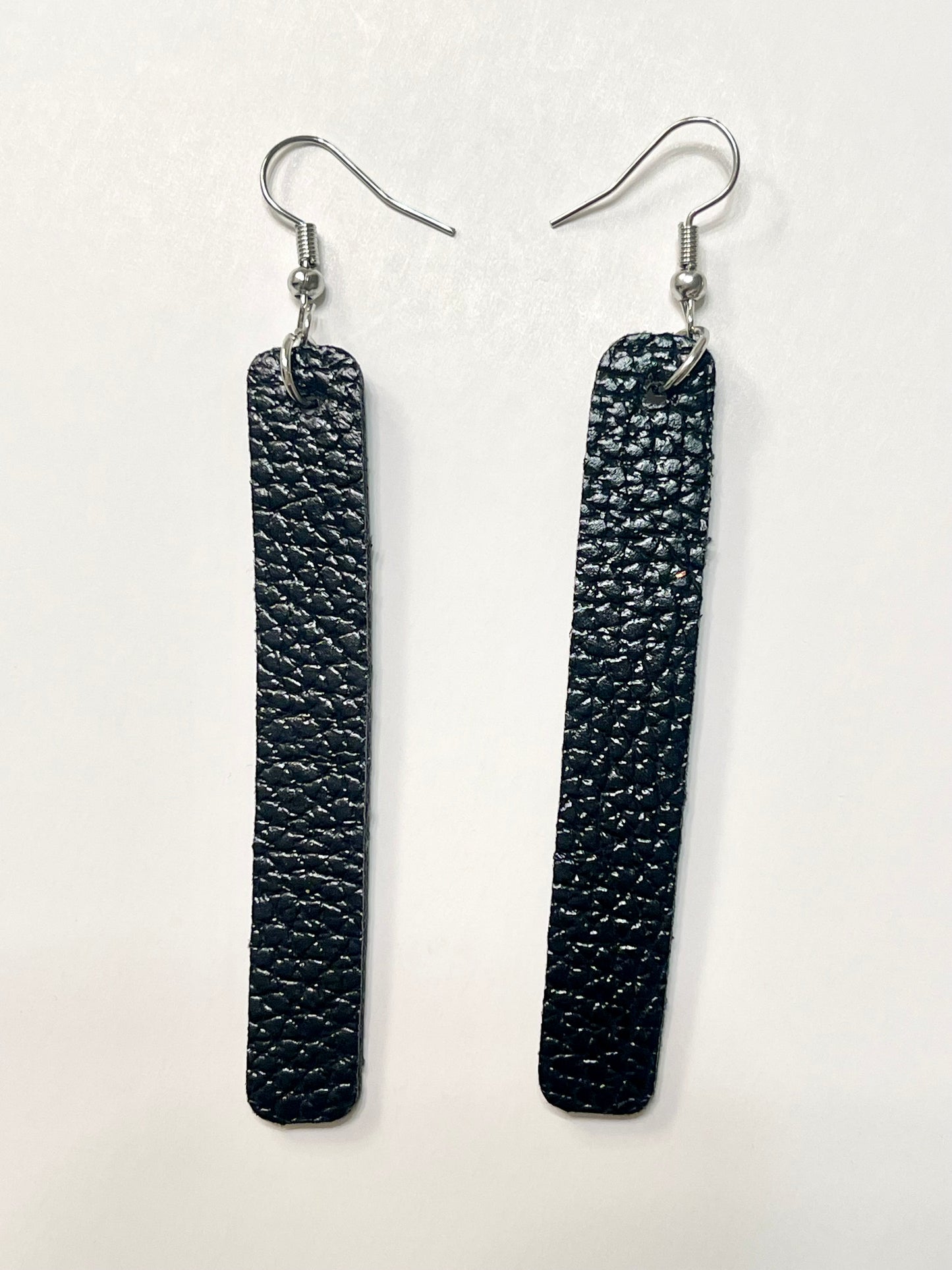 Retro Faux Leather Dangle Earrings