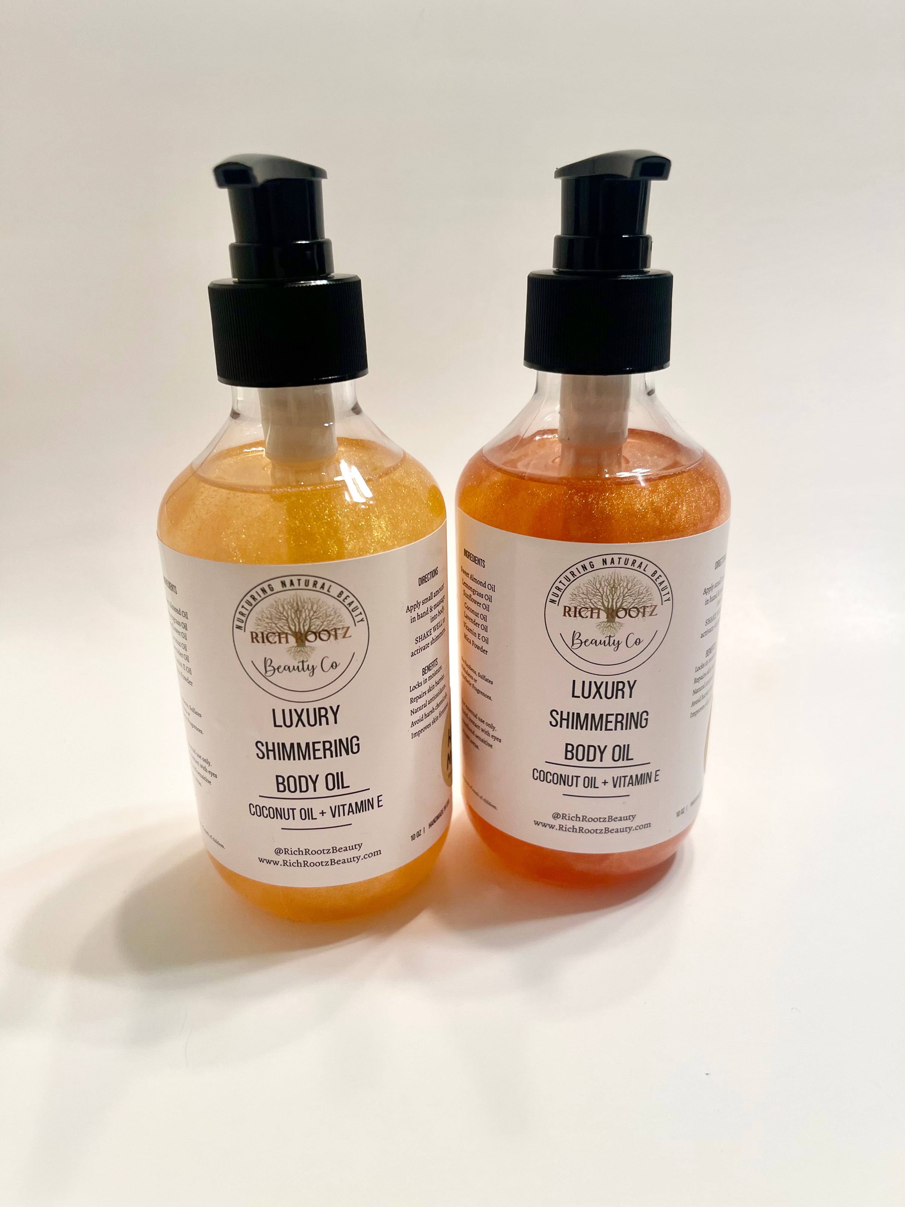 Luxury Shimmering Body Oil – Rich Rootz Beauty Company