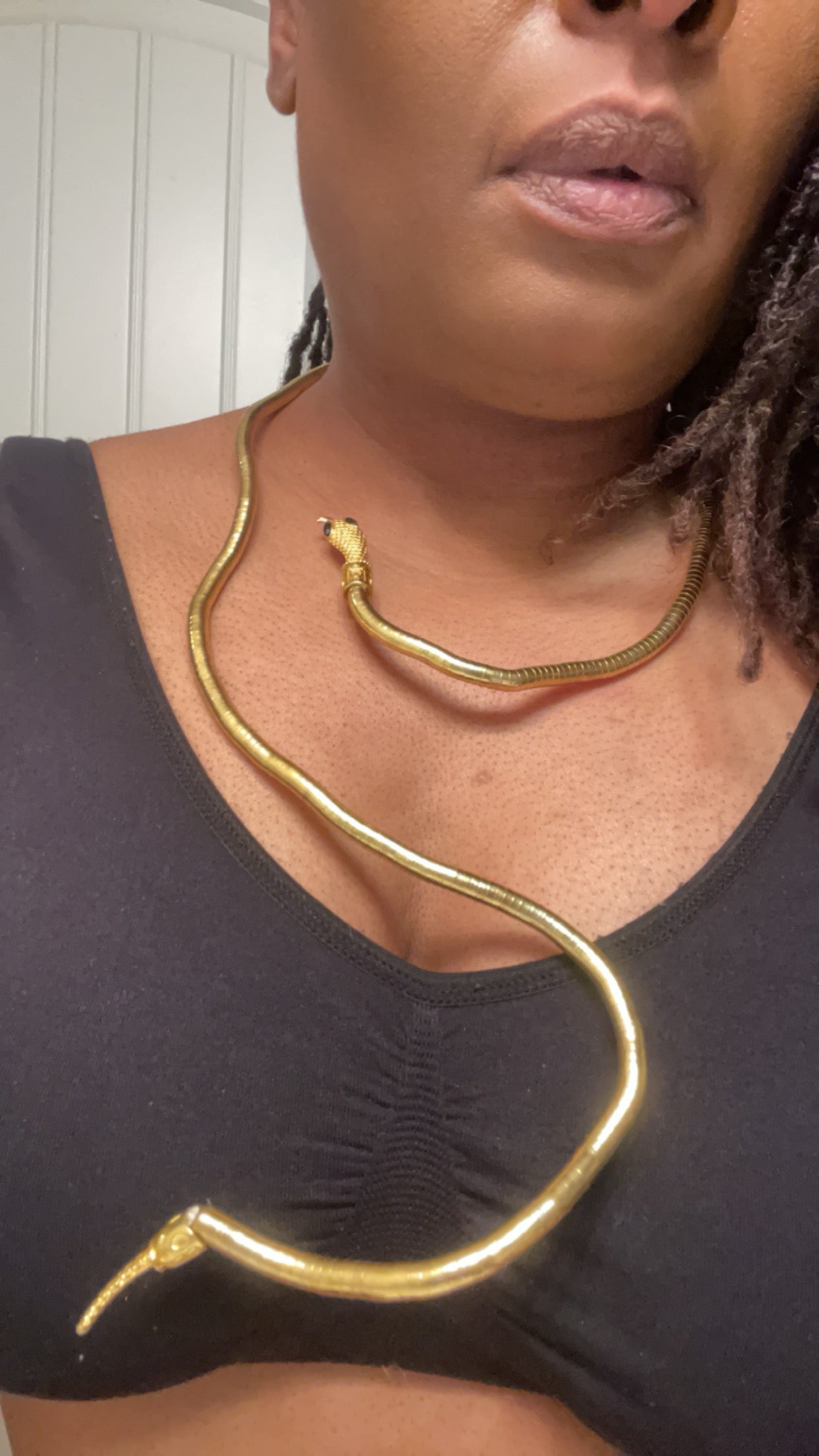 Winding Snake Adjustable Choker Necklace