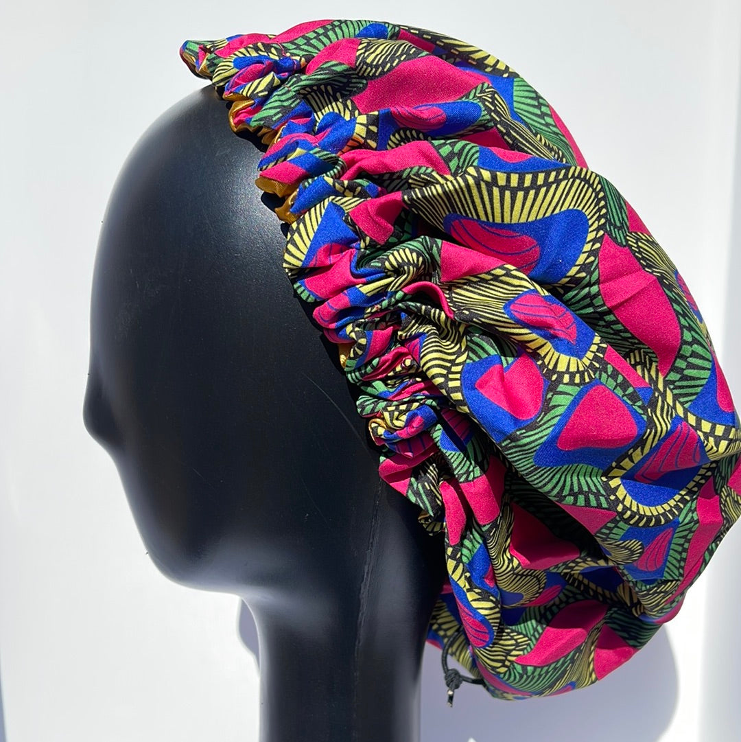 Adjustable Large Satin Lined Bonnet – Rich Rootz Beauty Company