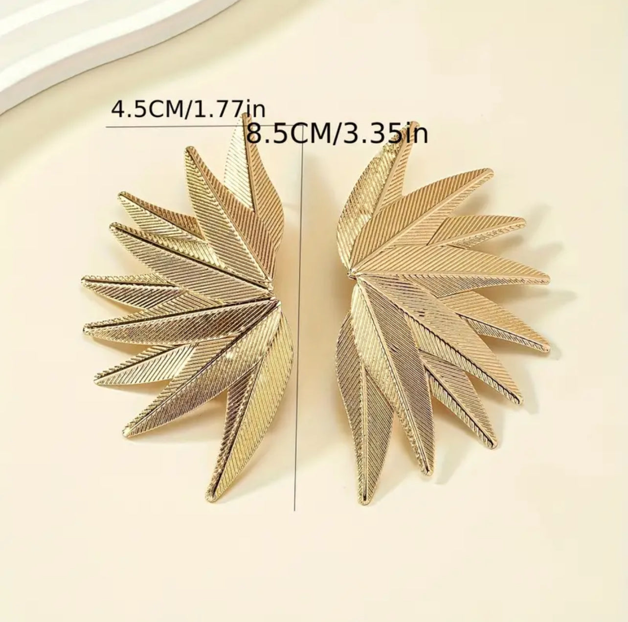 Symmetrical Vintage Leaf Earrings