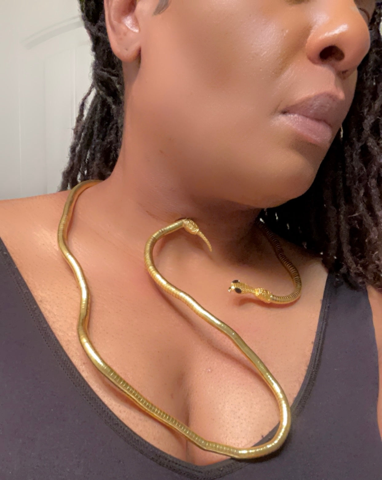 Winding Snake Adjustable Choker Necklace