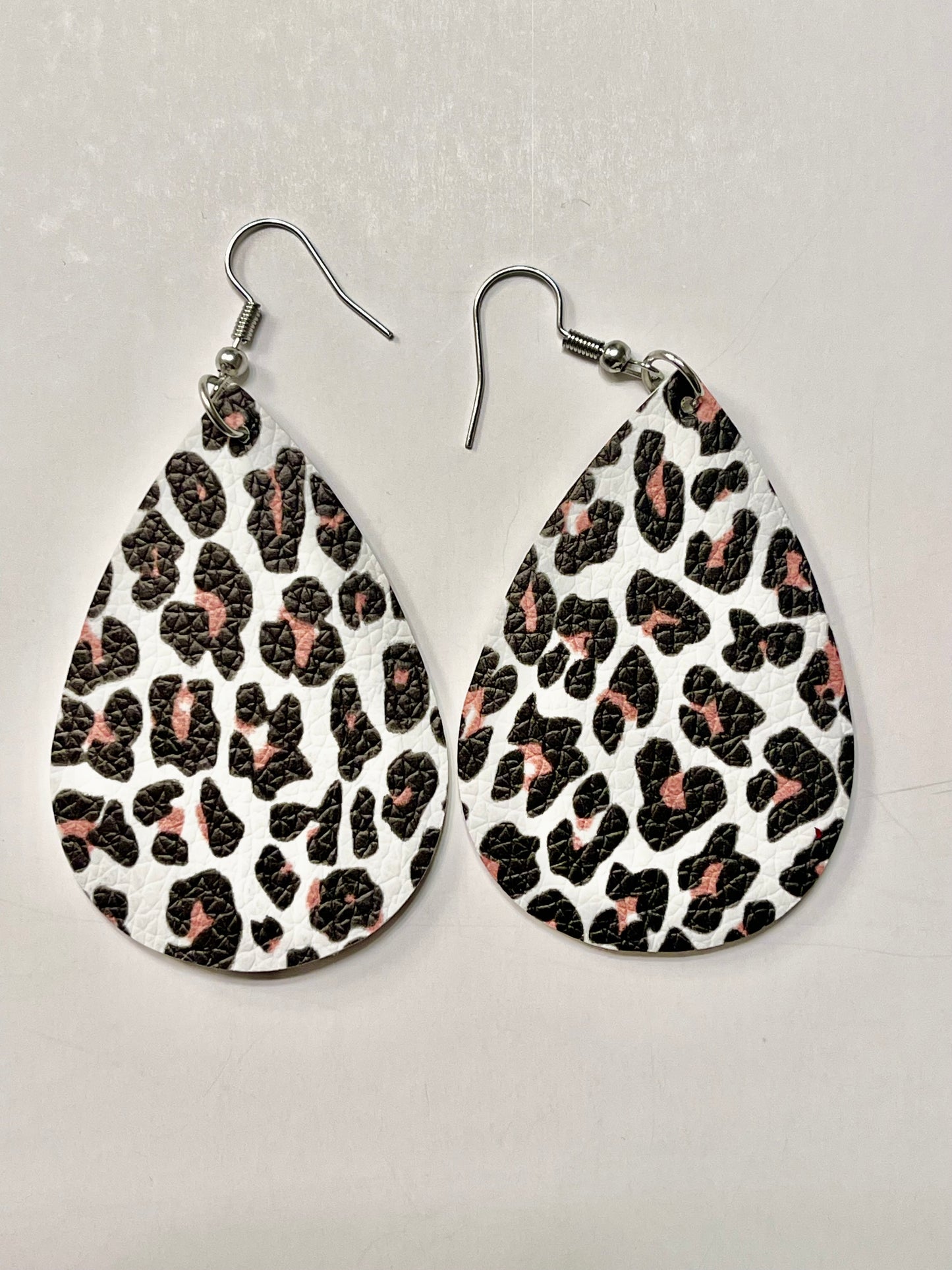 Retro Faux Leather Dangle Earrings