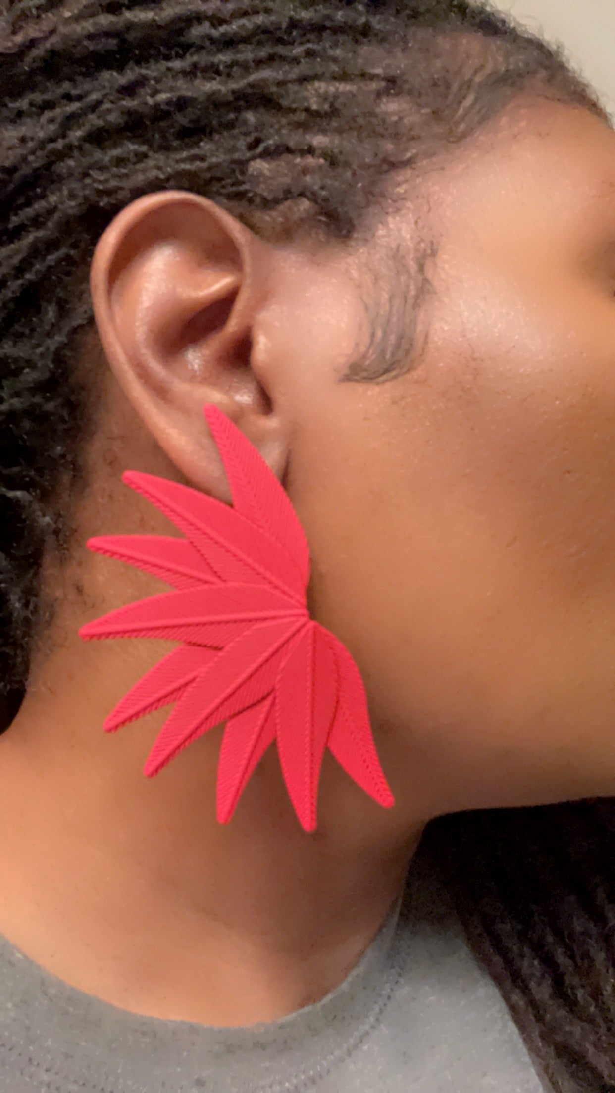 Symmetrical Vintage Leaf Earrings